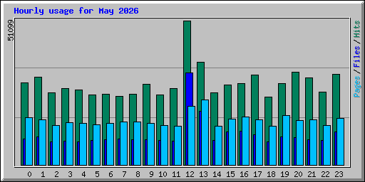 Hourly usage for May 2026